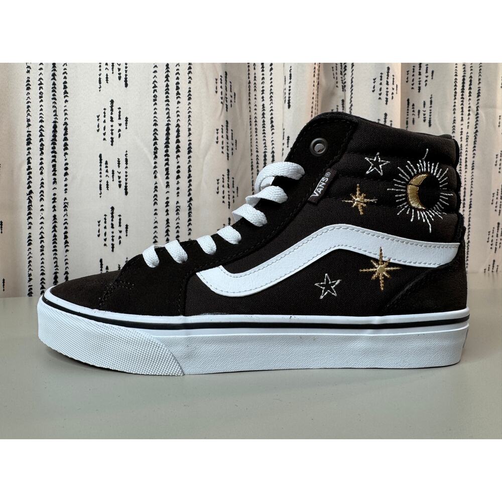 Vans Womens Filmore Hi Embroidery Celestial Size 8.5 Skate 90s Sun Moon Retro - Picture 4 of 15